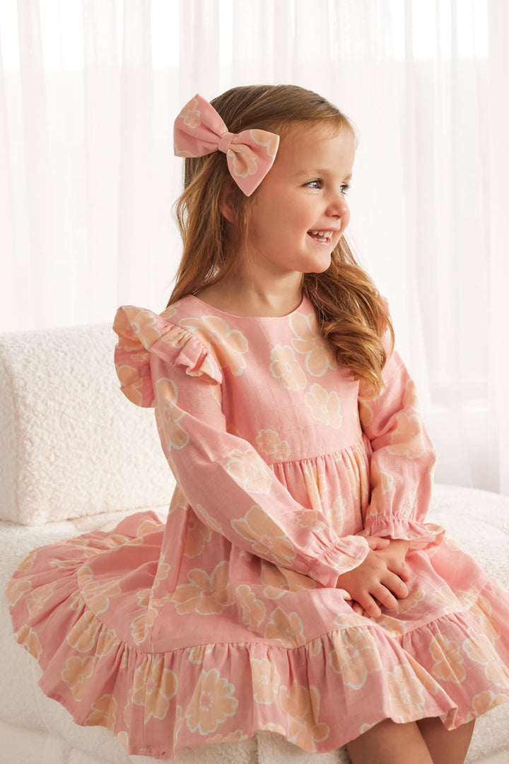Muslin Large Bow Clip - Belle