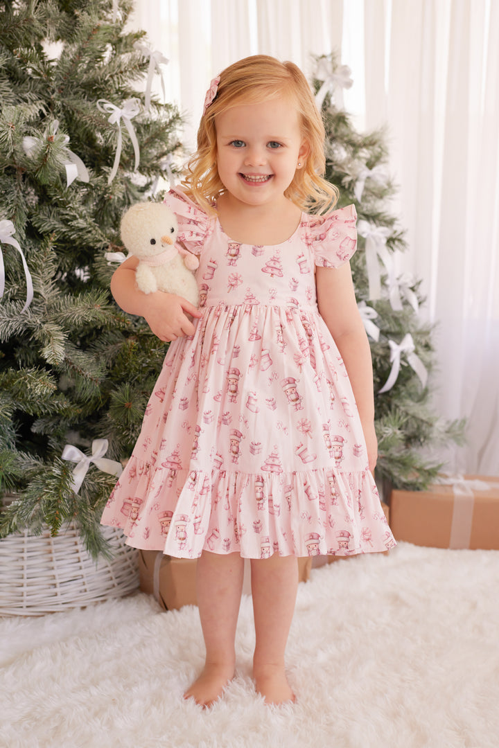 Pixie Dress - Pink Nutcracker