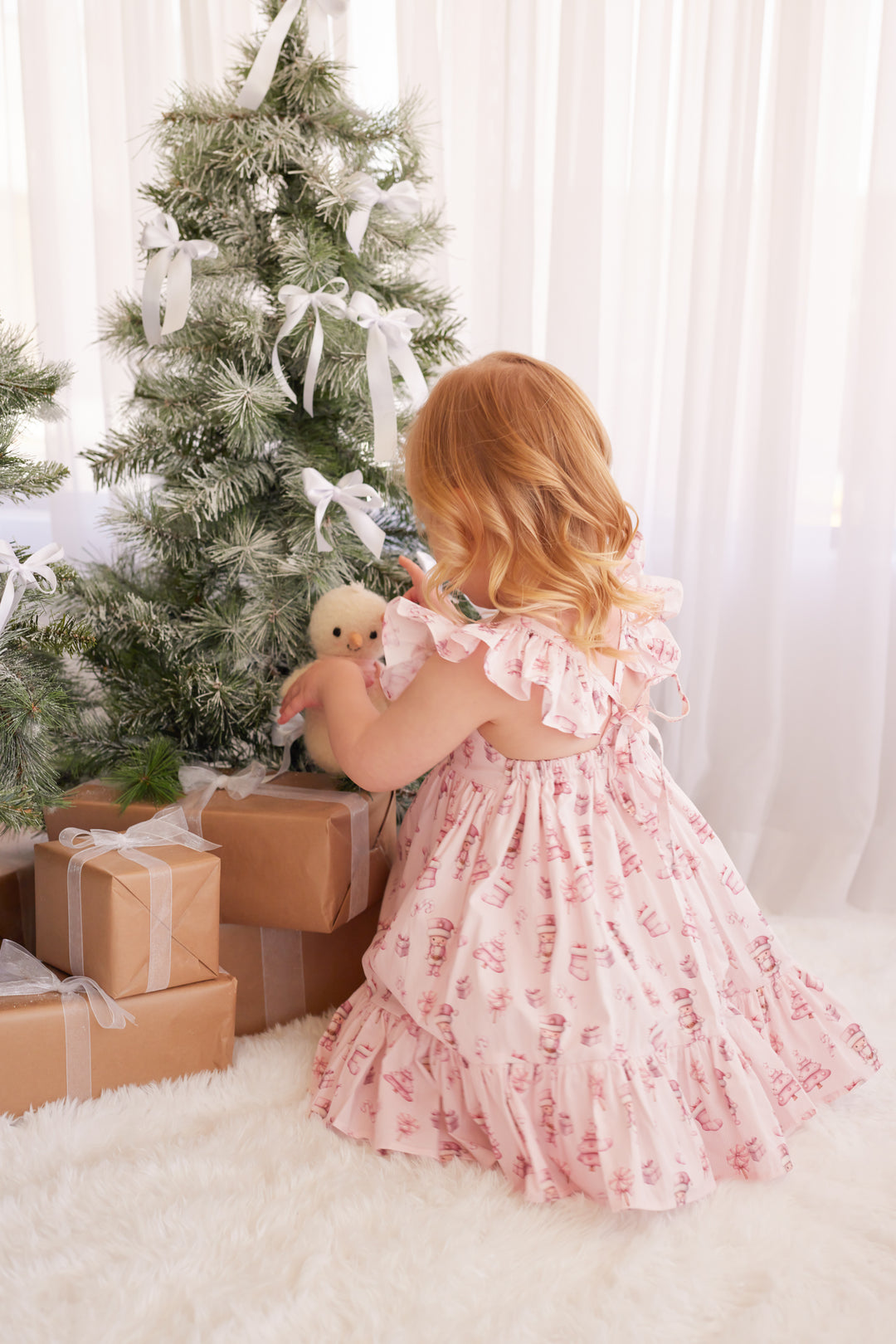 Pixie Dress - Pink Nutcracker