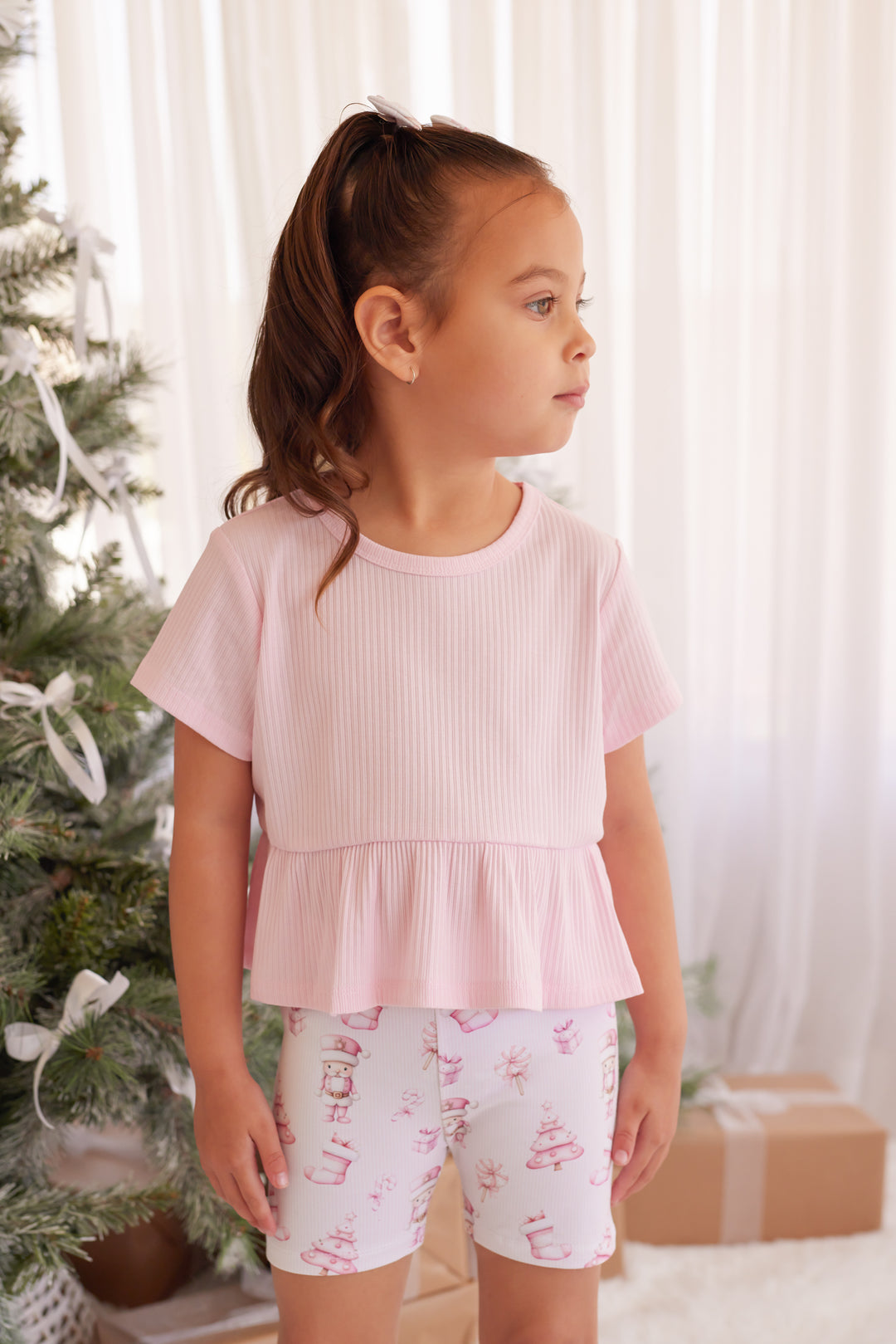 Bike Shorts - Pink Nutcracker