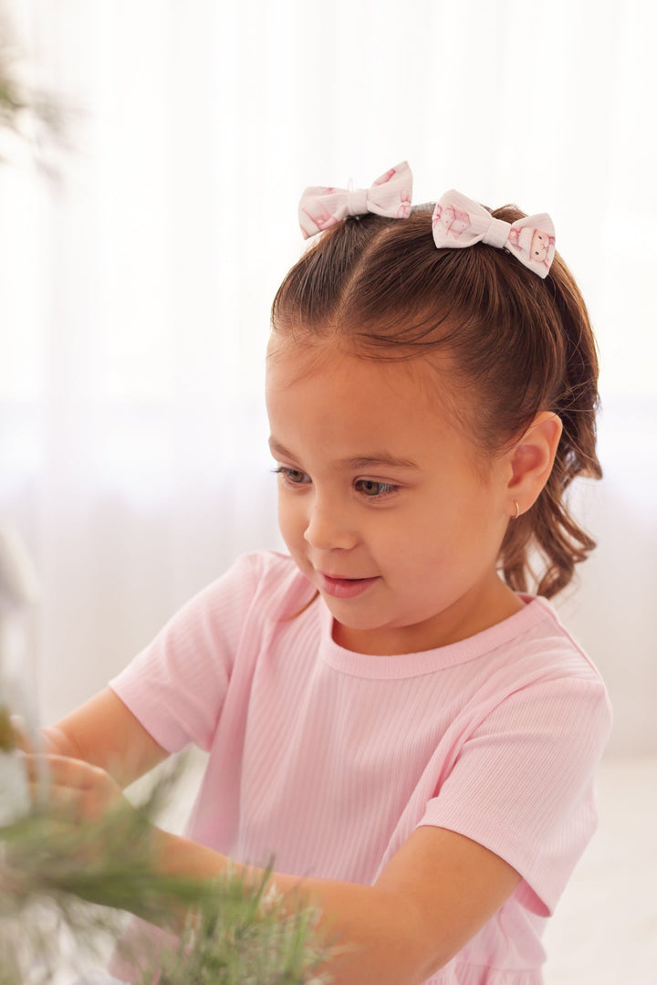 Petite Bows - Pink Nutcracker