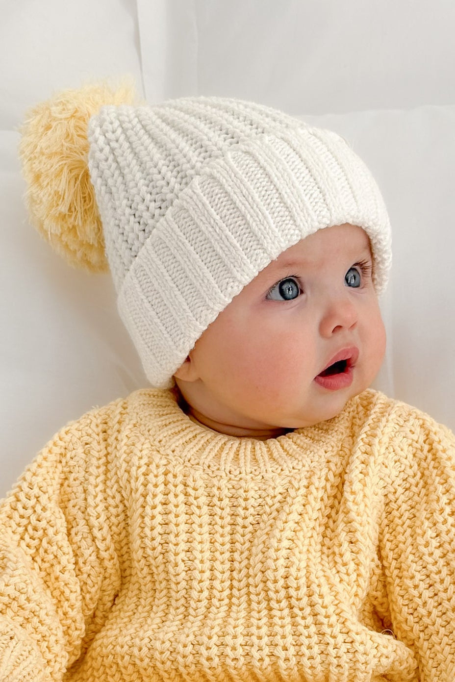 Super Chunky Knit Beanie - Coconut Mango