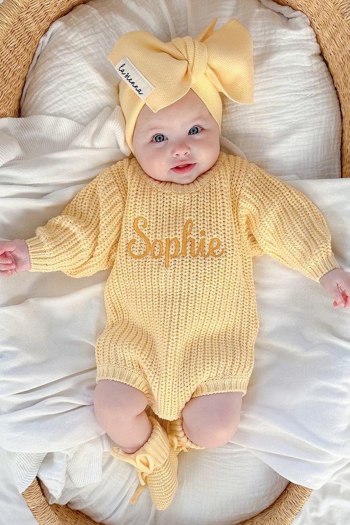 Super Chunky Knit Romper - Mango