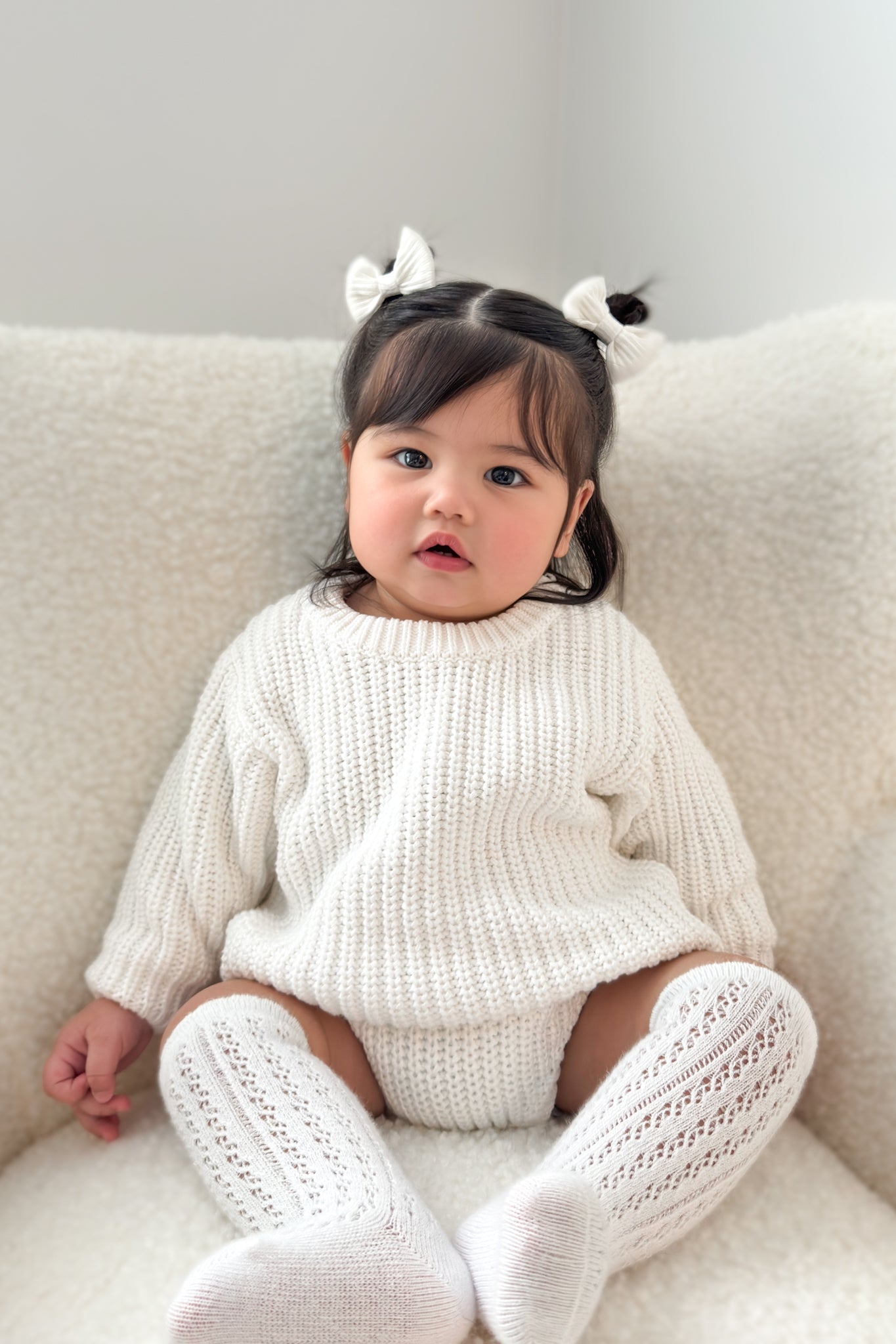 Super Chunky Knit Romper - Marshmallow – La Sienna Couture