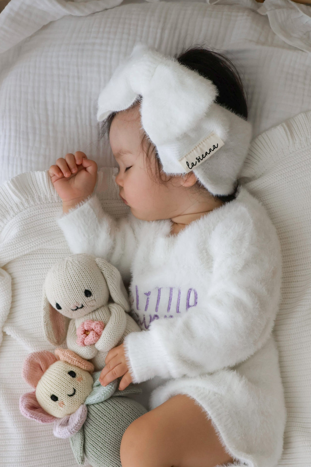 Fluffy Knitted Headwrap - Marshmallow