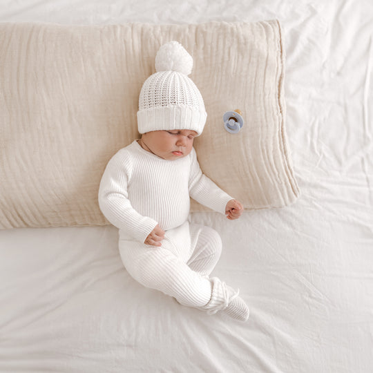 Marshmellow Organic Knitted Bauble Legging