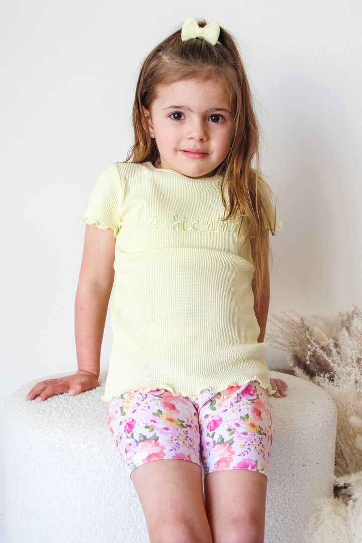 Floral Bike Shorts - Meredith