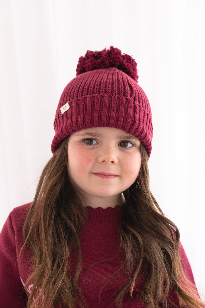 Chunky Knit Beanie - Merlot