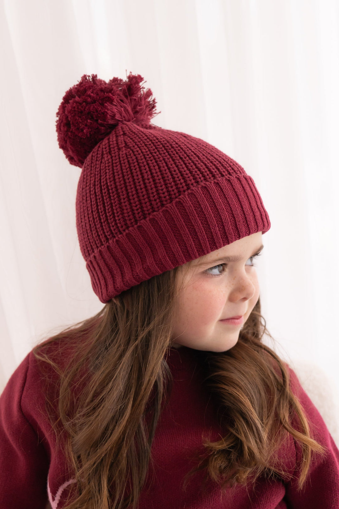 Chunky Knit Beanie - Merlot