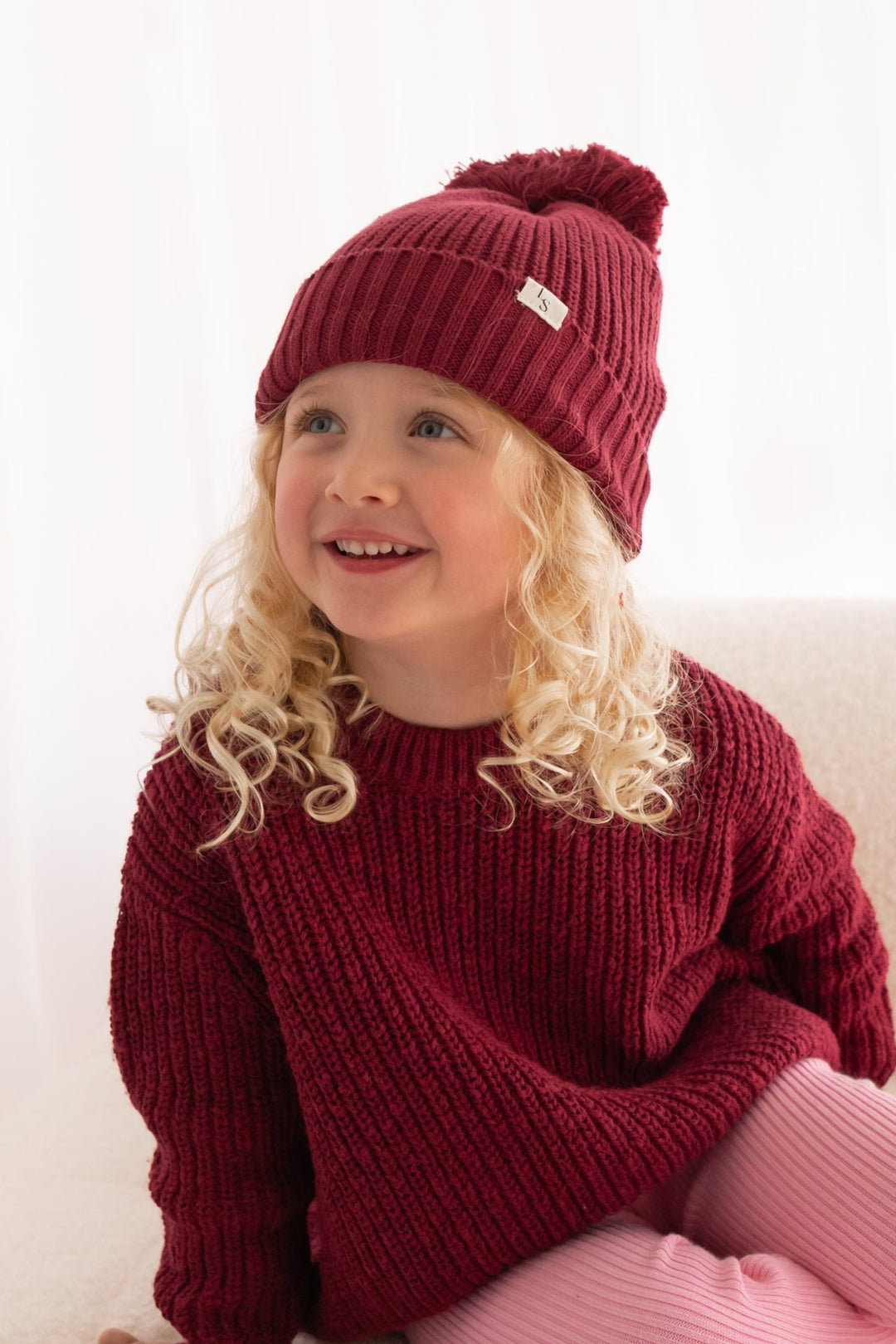 Chunky Knit Beanie - Merlot