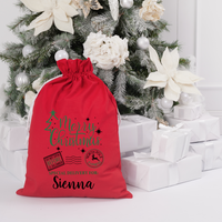 Santa Sack - Merry Christmas - Custom Name