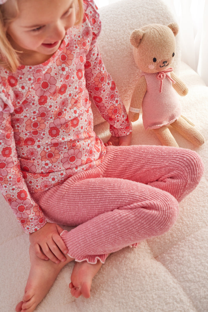 Floral Long Sleeve Flutter - Molly