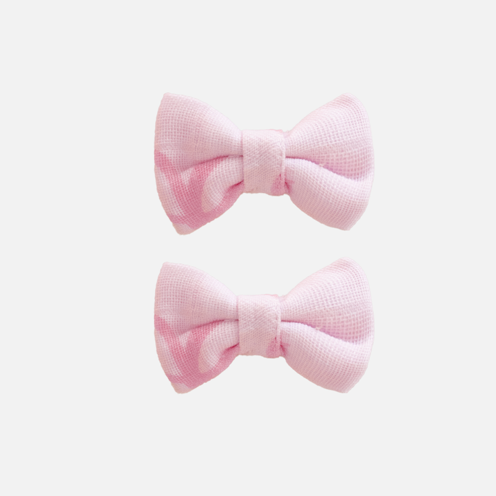 Muslin Mini Bows - Pink Bows