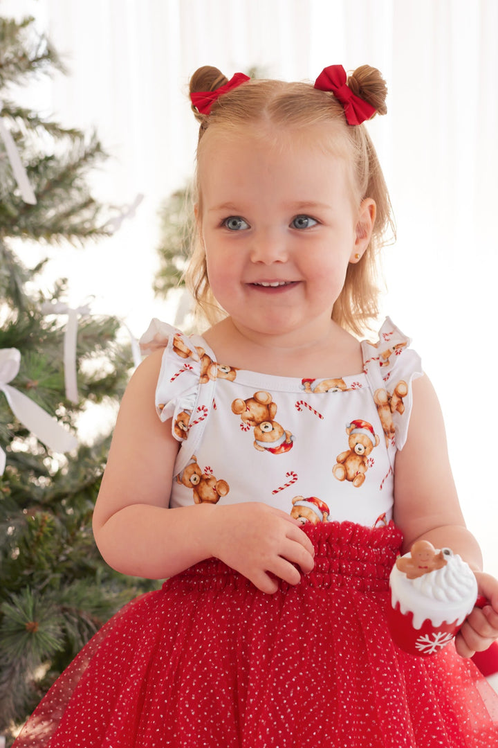 Flutter Singlet - Christmas Teddy