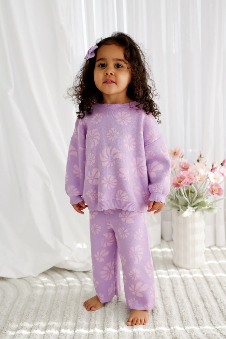 Knitted Wide Leg Pants - Odette