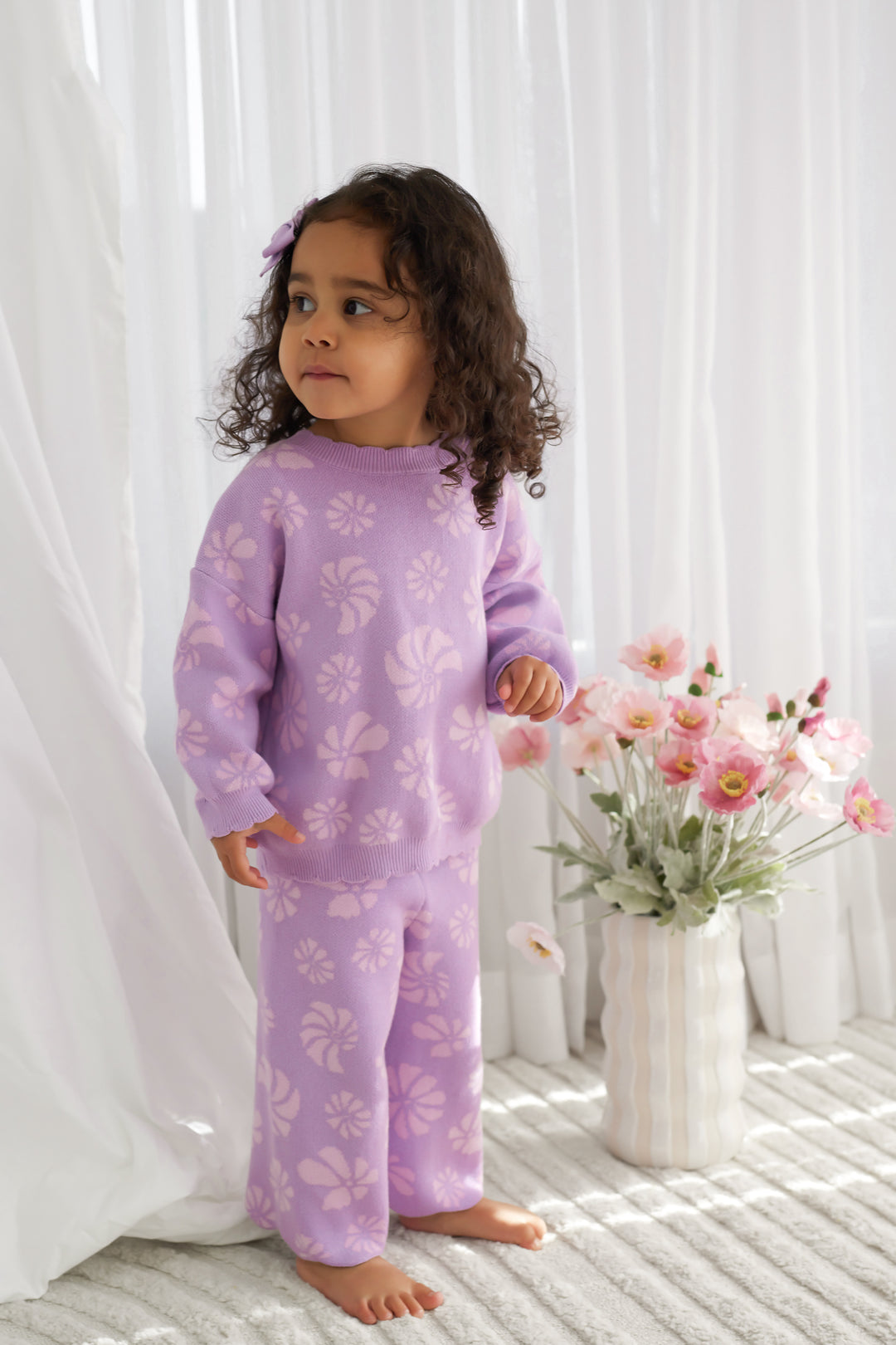 Knitted Wide Leg Pants - Odette
