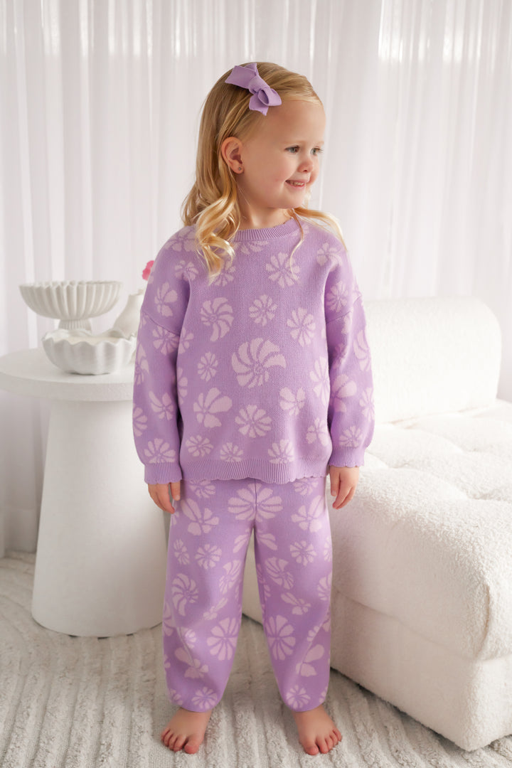 Knitted Wide Leg Pants - Odette