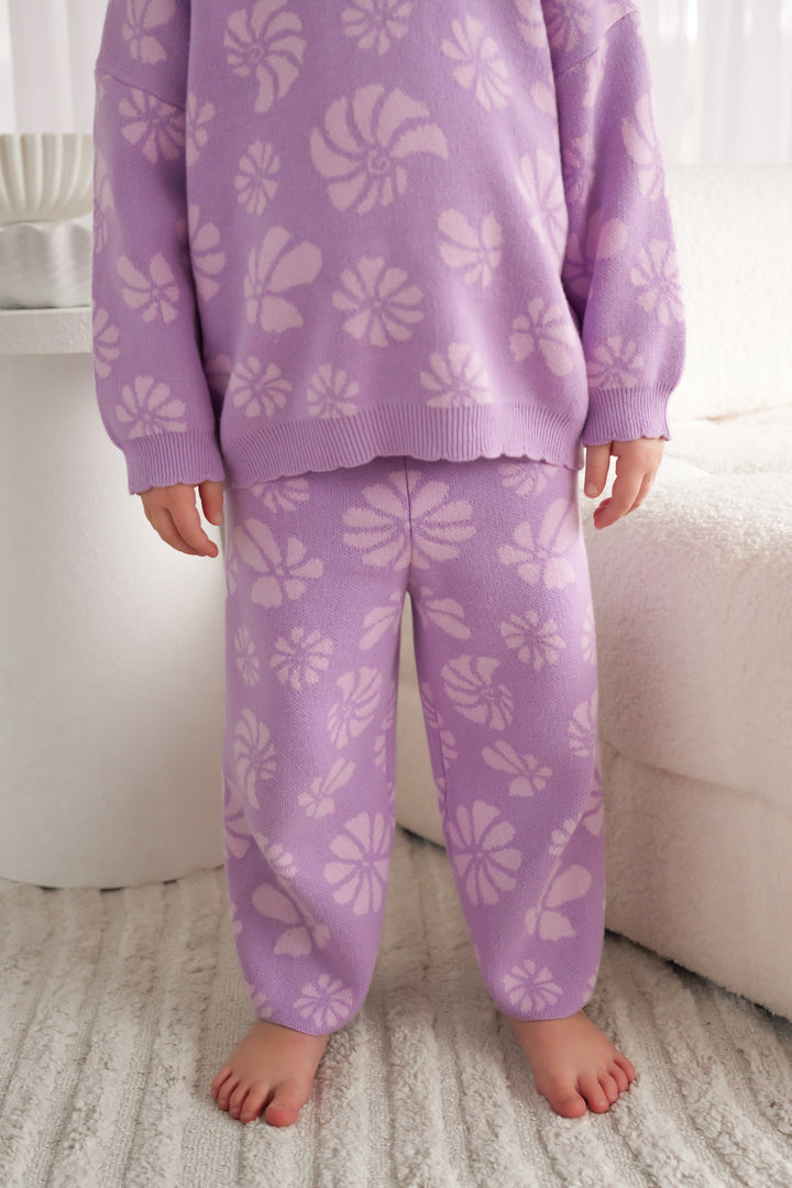 Knitted Wide Leg Pants - Odette