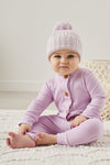 Cozy Long Sleeve Louie Romper - Orchid Bloom