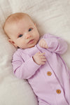 Cozy Long Sleeve Louie Romper - Orchid Bloom
