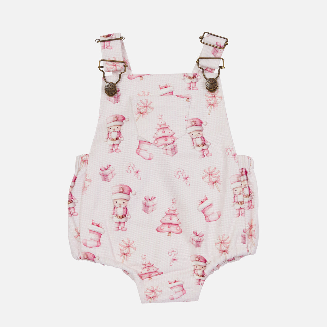 Overall Romper - Pink Nutcracker