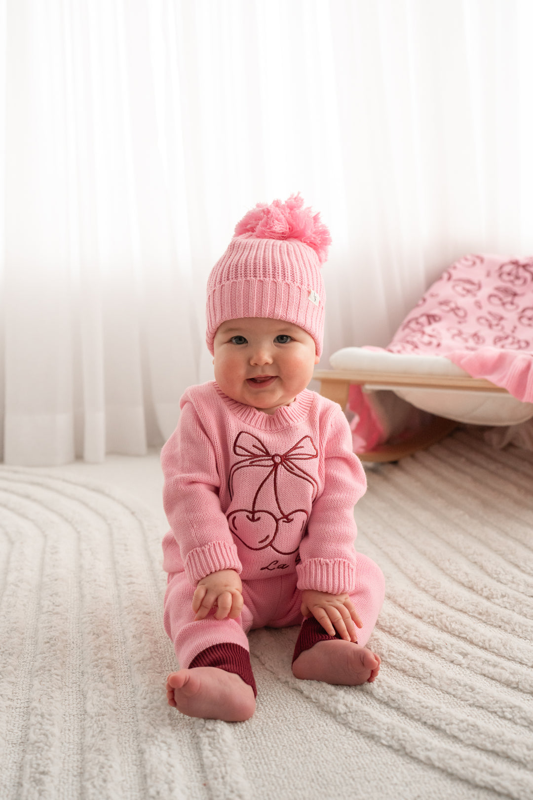 Knitted Jumper - Cherries