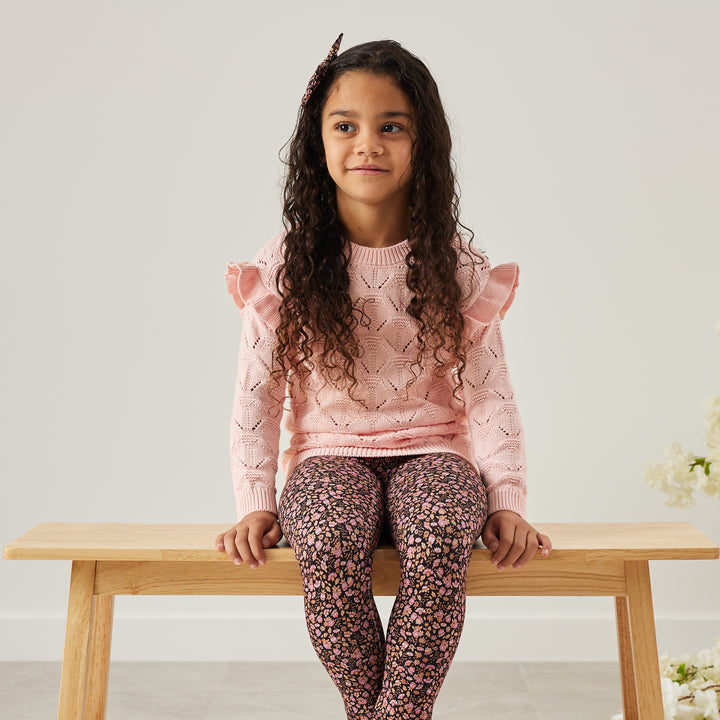 Jessie Flutter Knit - Peachy