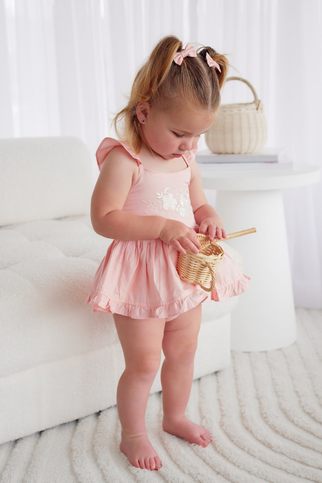 Pixie Romper - Peach