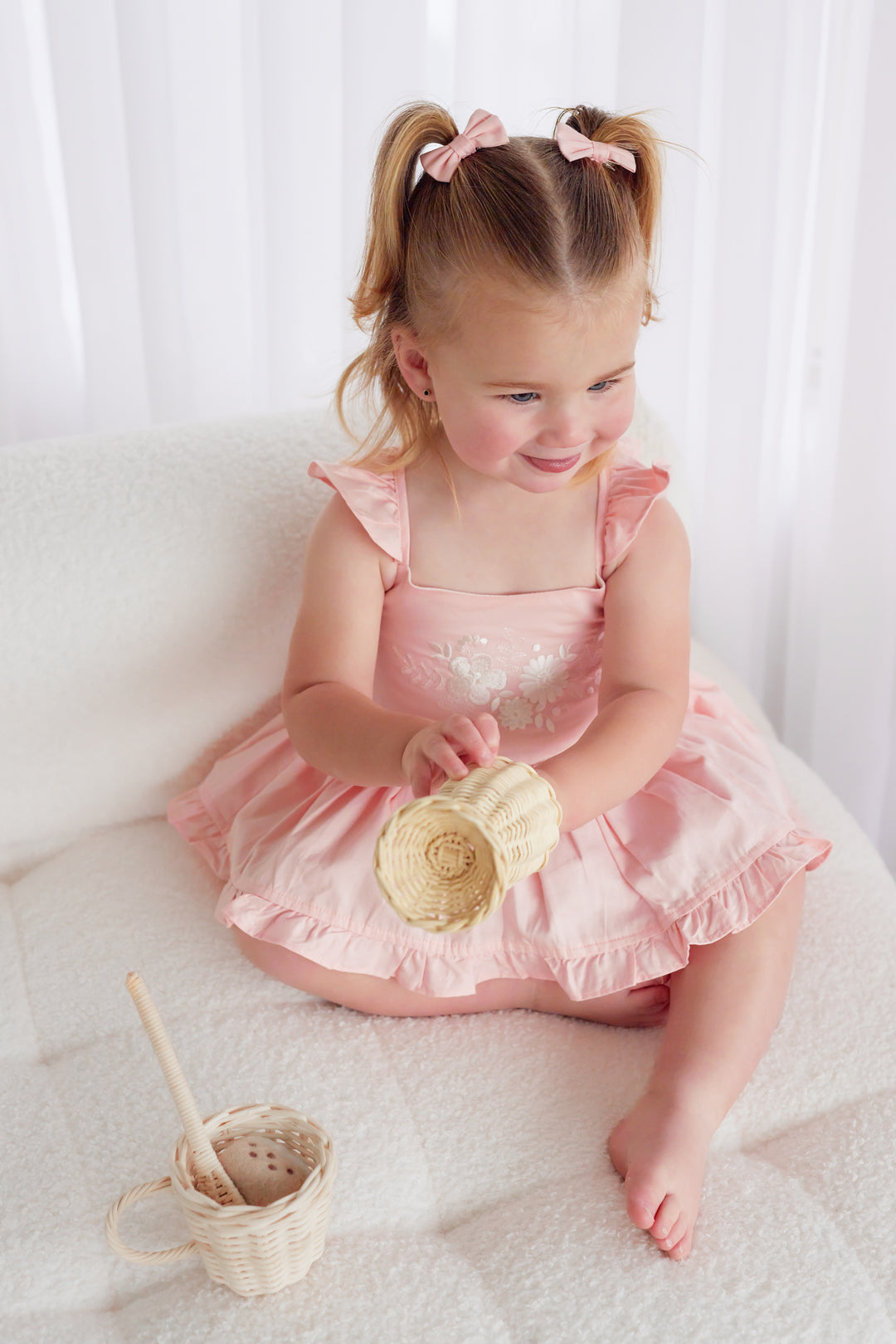 Pixie Romper - Peach