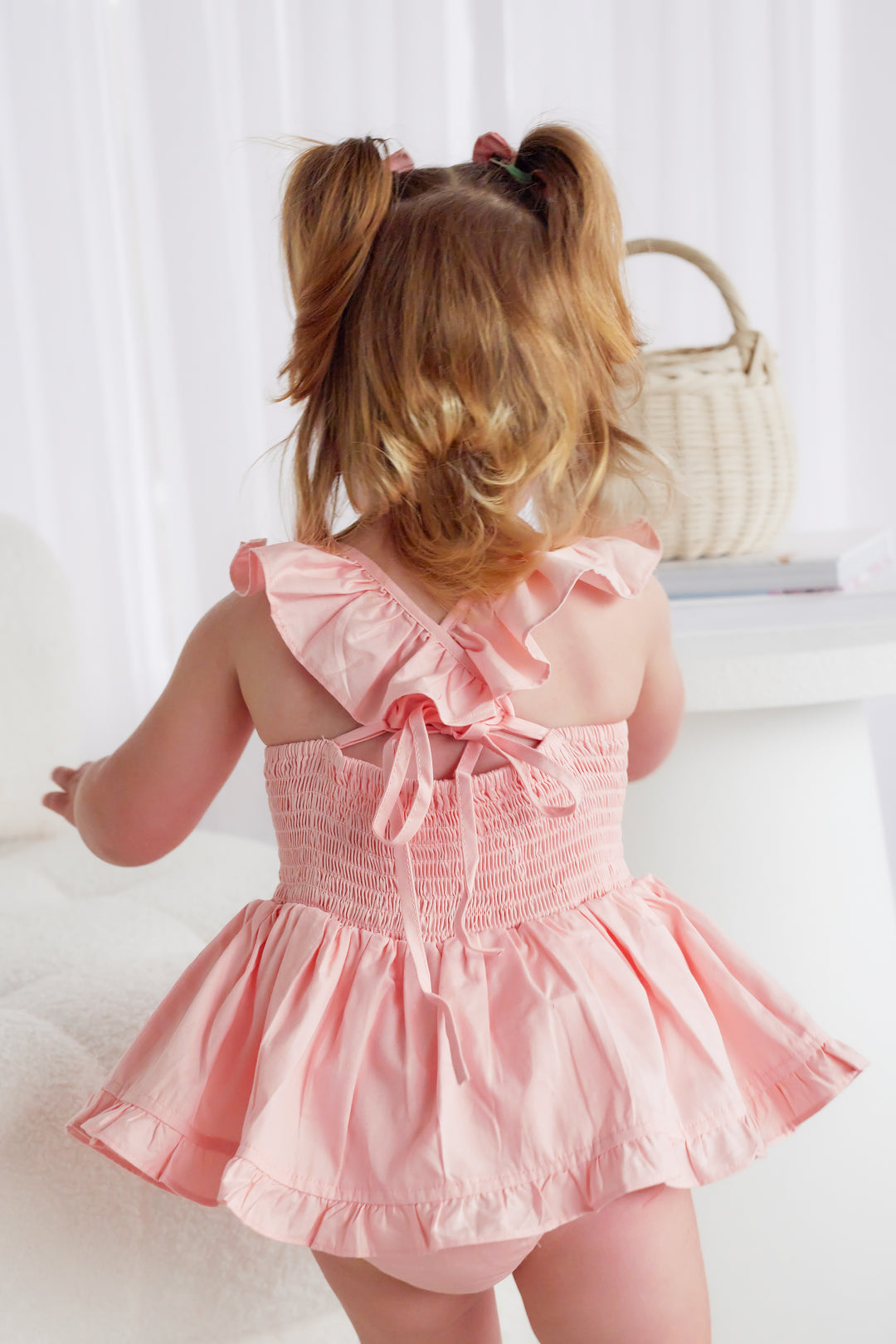 Pixie Romper - Peach