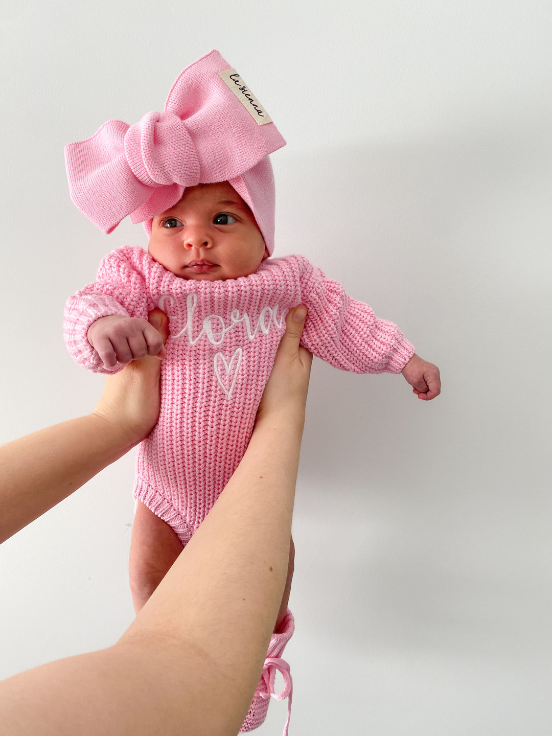 Super Chunky Knit Romper - Peony Pink