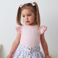 Cozy Short Sleeve Flutter - Petal Pink