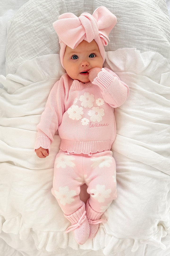 Knitted Pants - Petal