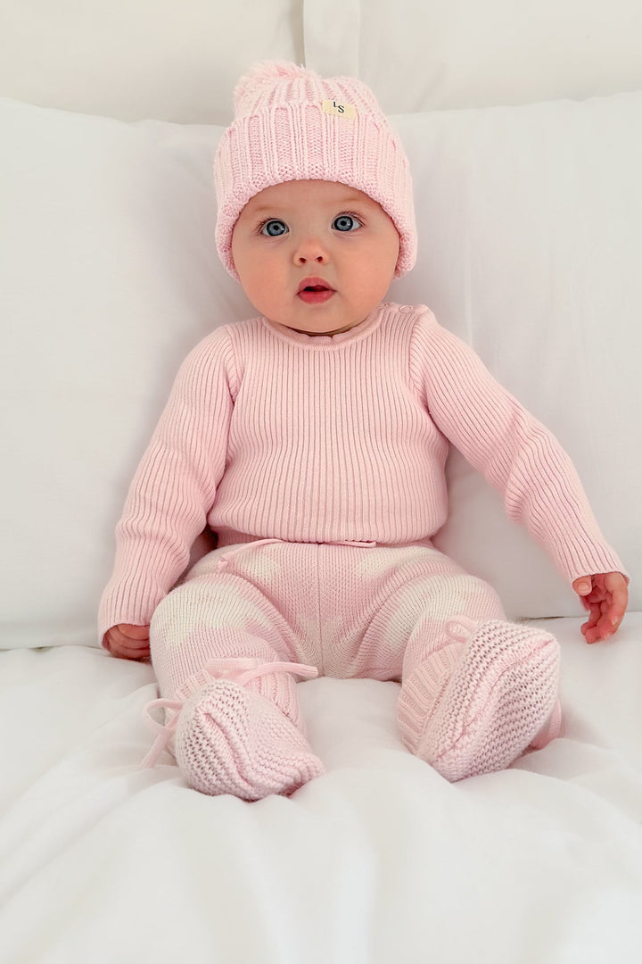 Super Chunky Knit Beanie - Ballerina Pink