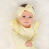 Long Sleeve Flutter - Lemon