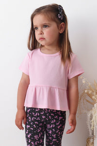 Cozy Ruffle Top - Pink Lemonade