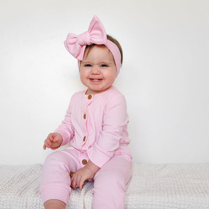 toddler long sleeve pink romper
