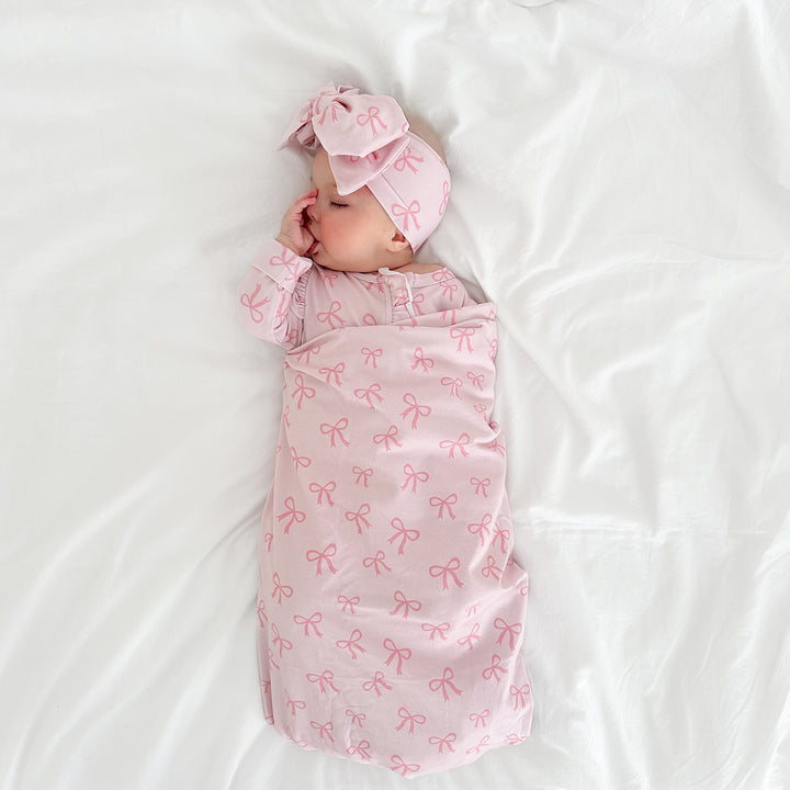 Headwrap - Pink Bows