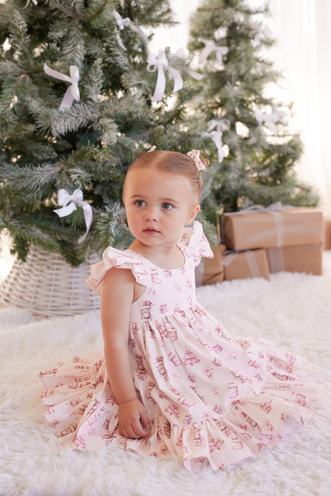 Pixie Dress - Pink Nutcracker