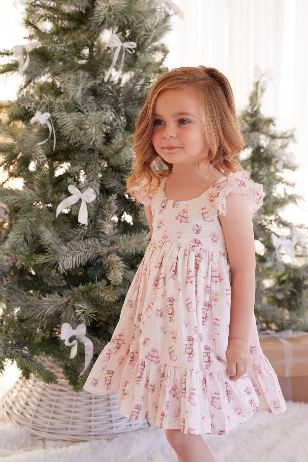Pixie Dress - Pink Nutcracker
