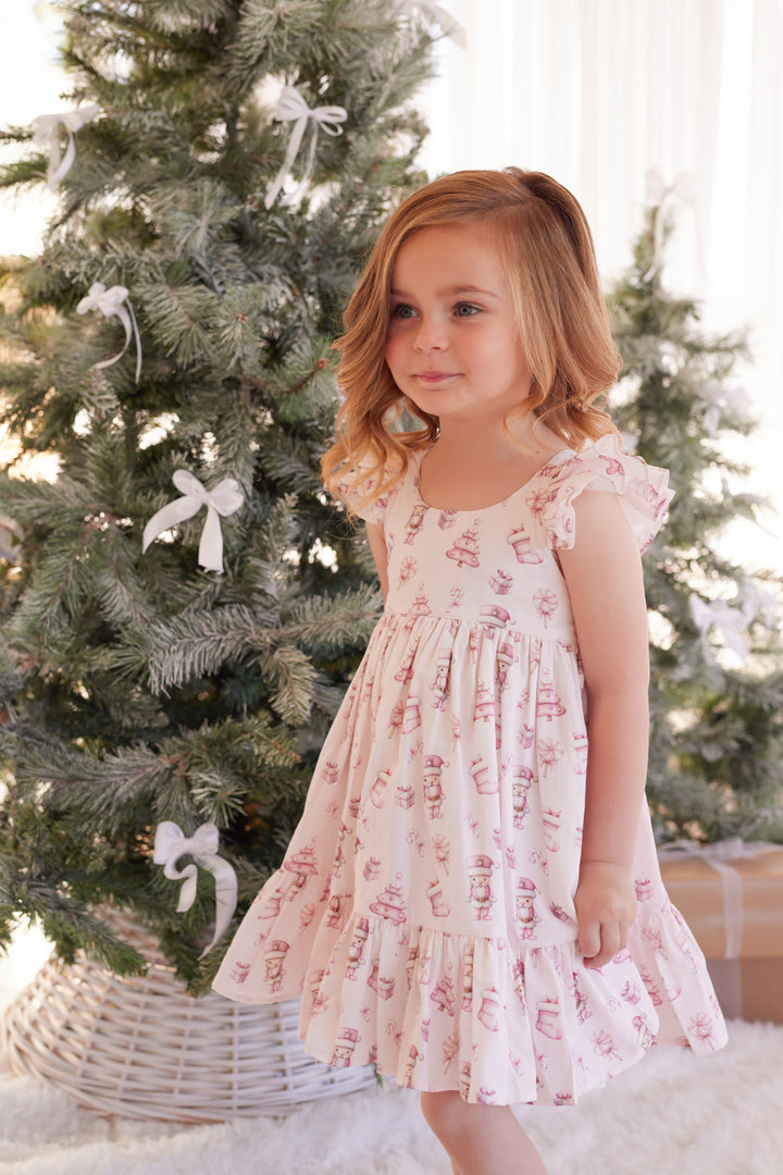 Pixie Dress - Pink Nutcracker