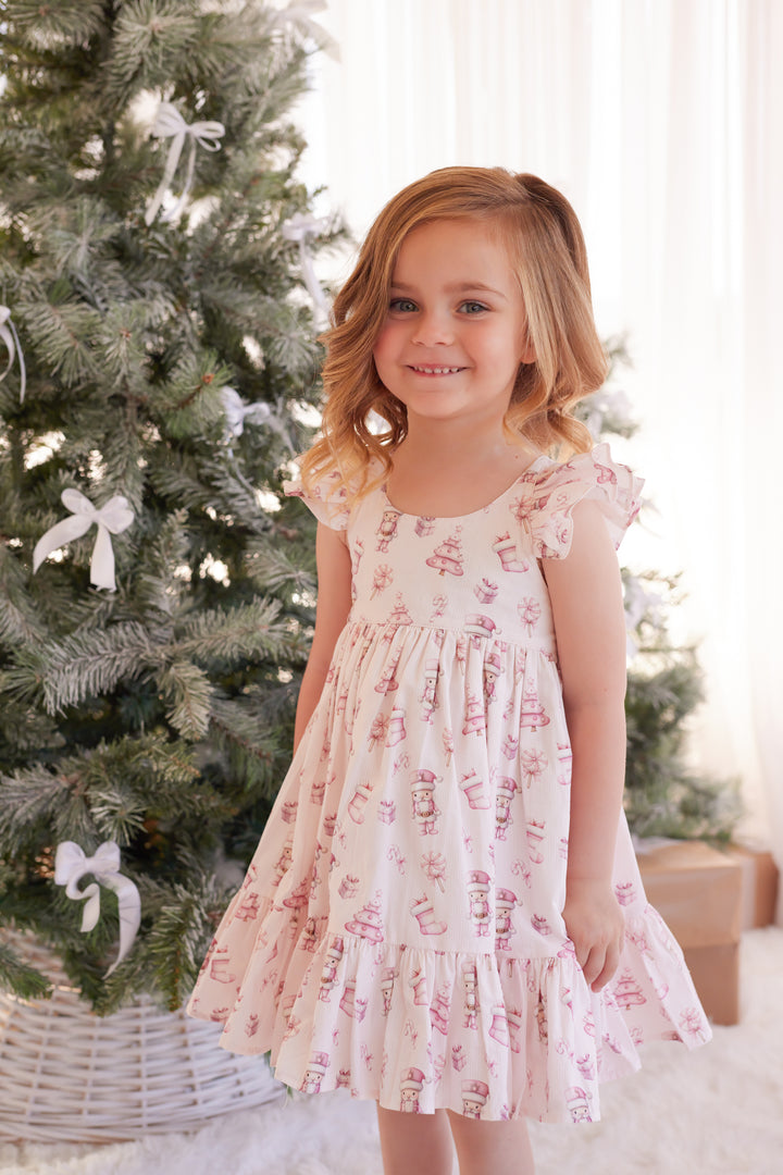 Pixie Dress - Pink Nutcracker
