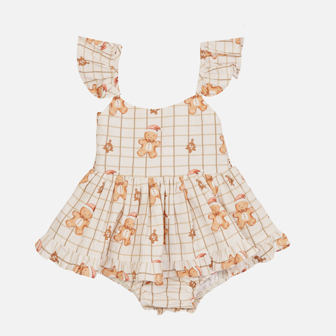 Pixie Romper - Jolly Little Gingerbread