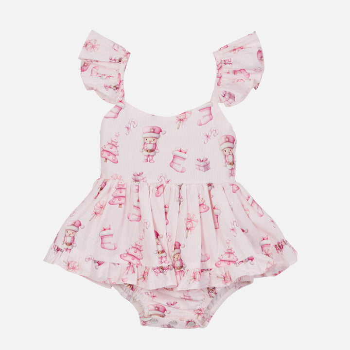 Pixie Romper - Pink Nutcracker