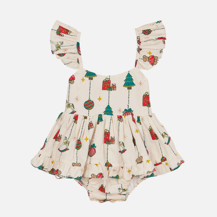 Pixie Romper - Vintage Christmas