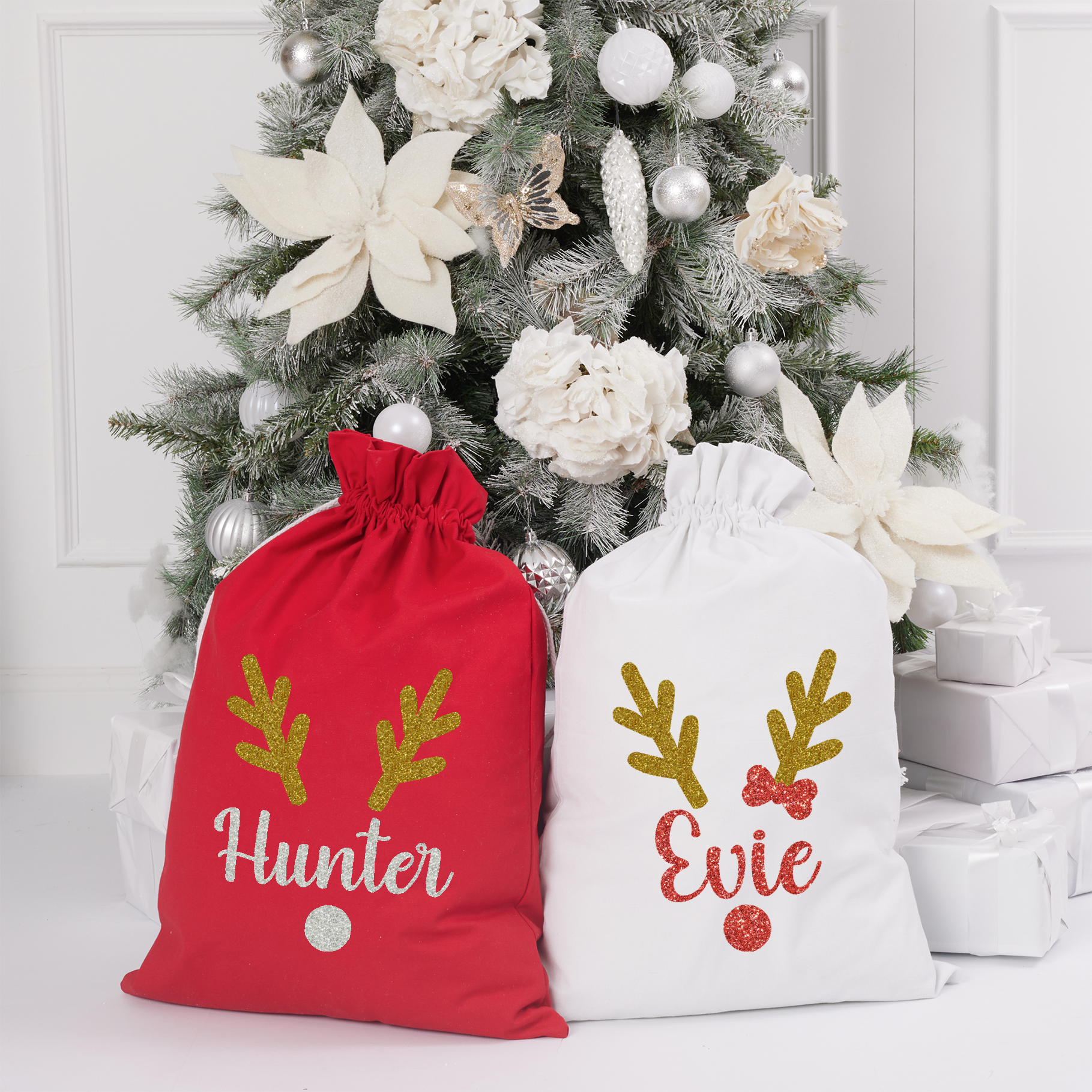 Personalised santa sack girl 2025