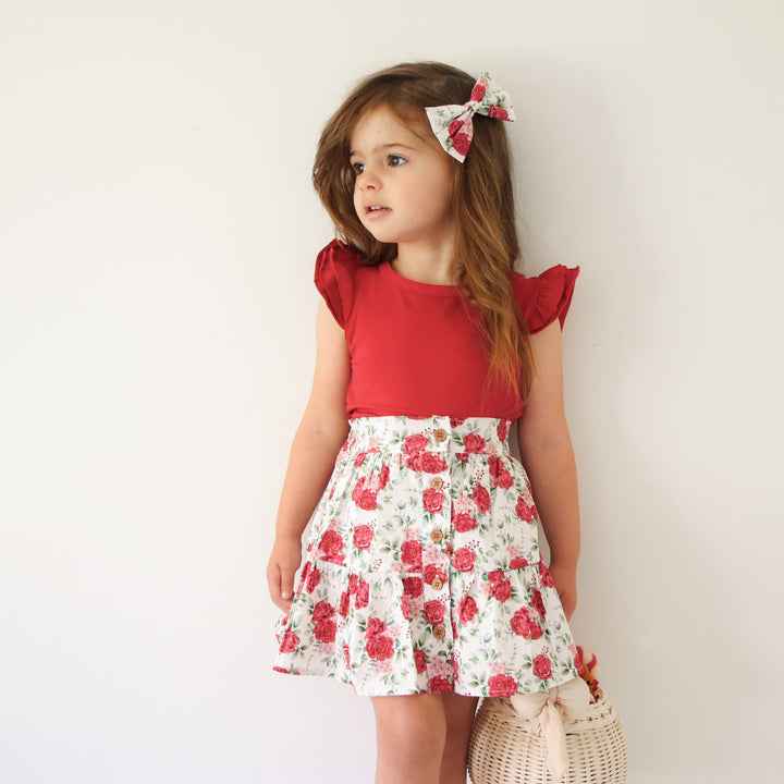 Ruffle Button Skirt - Bethany