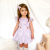 Suspender Skirt - Lilac Snow