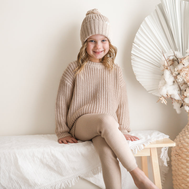 oat kids chunky knitted jumper