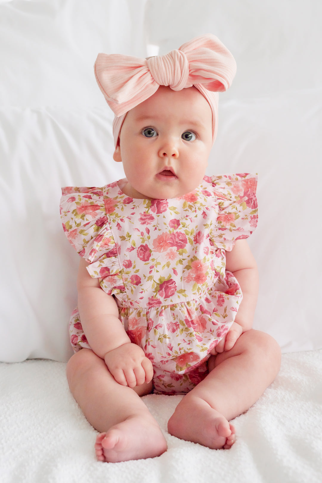 Ruffle Zipper Romper - Rachael